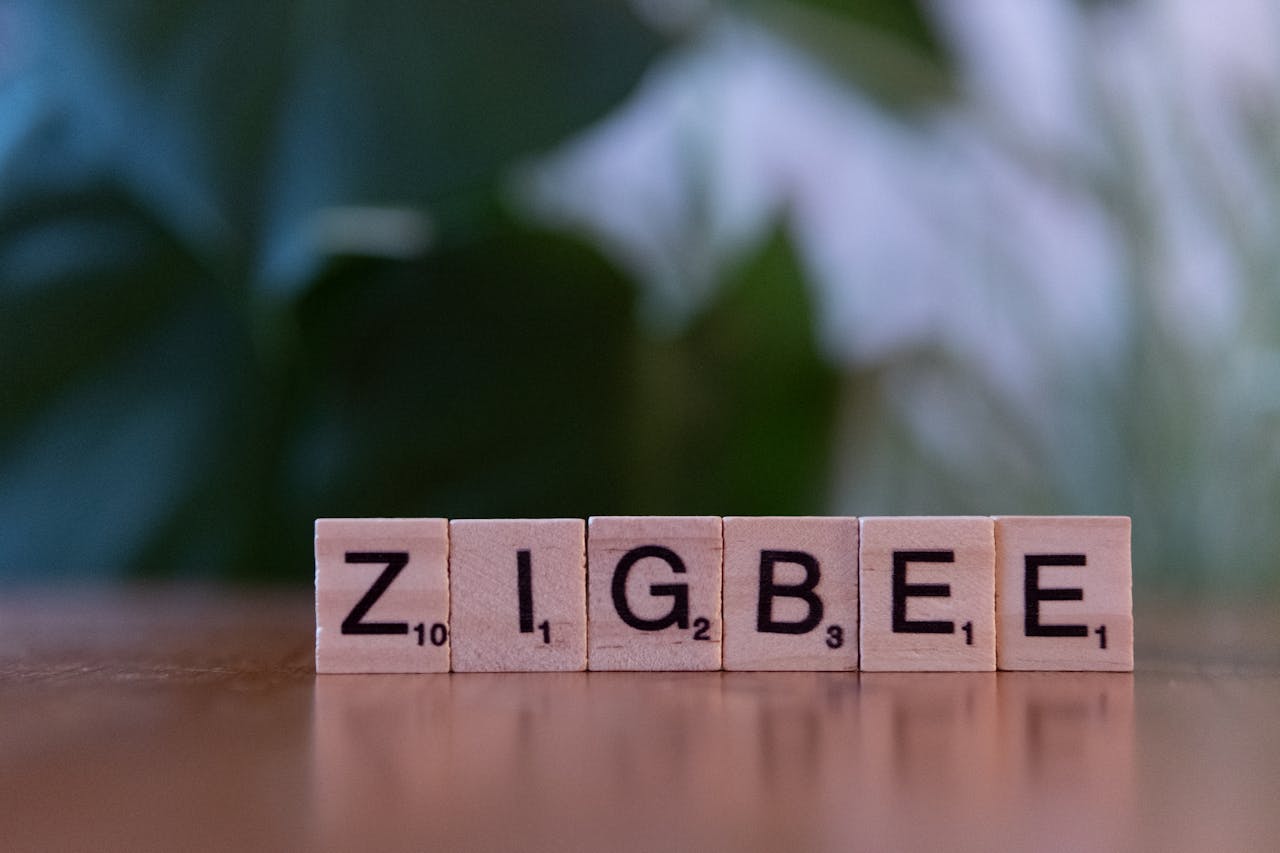 Wooden letter tiles spelling 